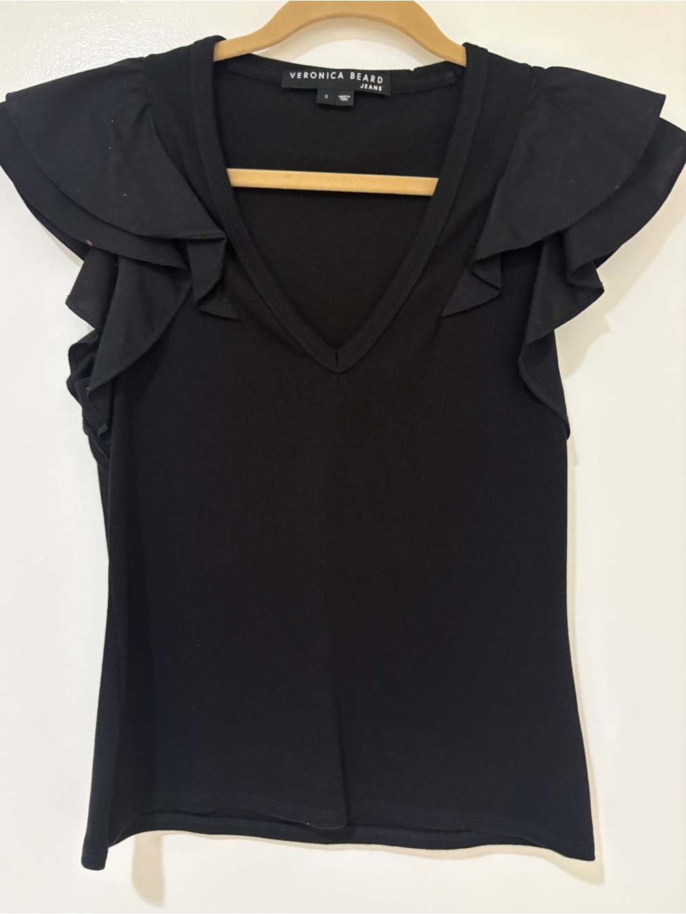 Veronica Beard “The Cathie Top” in Black - Size Small